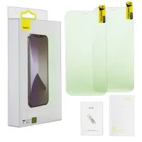 Защитное стекло IPH 12 Pro Max (6.7) Baseus Block Harmful Green Light Glass 0.3mm 2 шт