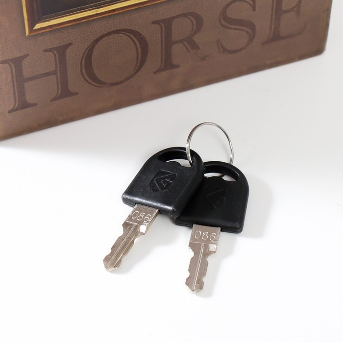 Сейф-книга дерево кожзам Сейф-книга дерево кожзам "Лошадь" 21х13х5 см