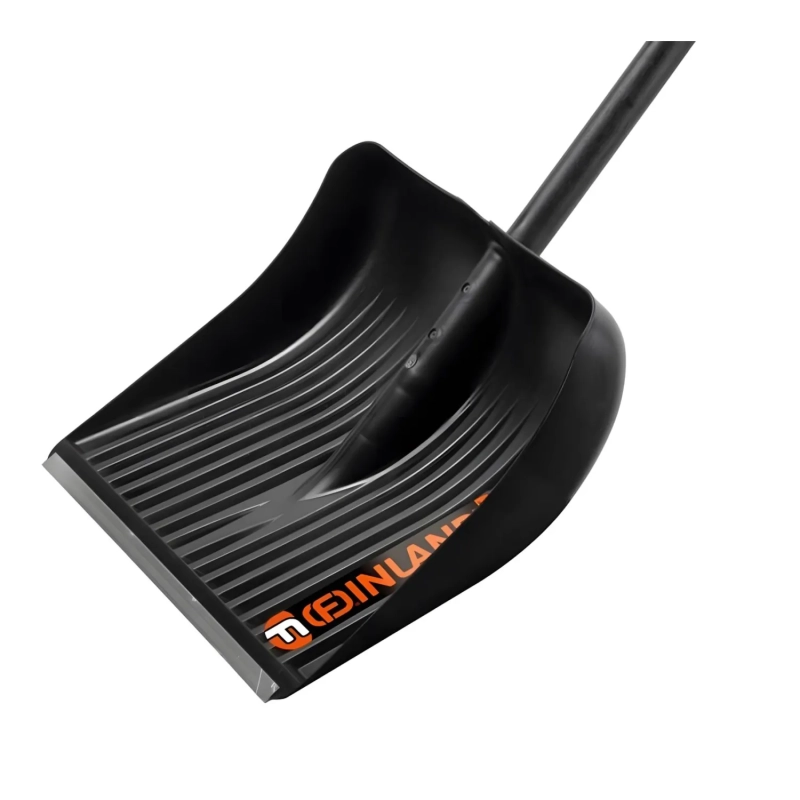 Лопата для уборки снега FINLAND пластик 49х41х151 см с черенком 1023-Ч