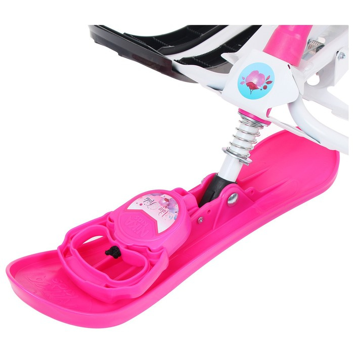 Снегокат «Ника-кросс Бабочки», СНК, цвет розовый/белый Снегокат «Ника-кросс Бабочки», СНК, цвет розовый/белый