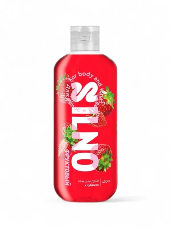 Гель для душа Silno клубника, 400 мл