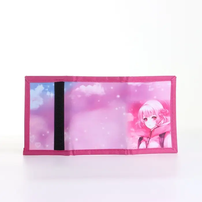 Кошелёк детский Выбражулька &laquo;Девочка&raquo;, маленький, на липучке, розовый