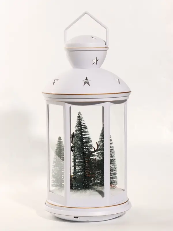 Фигурка светодиодная &laquo;Семья оленей&raquo;, новогодняя, 3хС(LR14), музыка, USB, 21&times;21&times;42 см