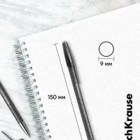 Стираемая ручка ErichKrause R=301 Magic Gel, гелевая, узел 0.5 мм, чёрная