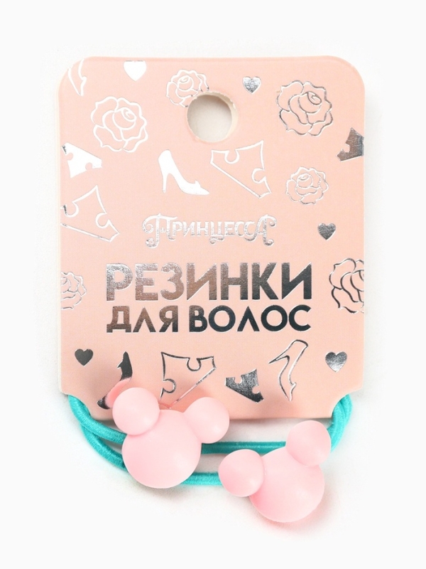Резинка для волос, набор 2 шт, Принцессы Резинка для волос, набор 2 шт, Принцессы