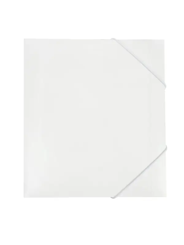 Папка на резинке А5, 500 мкм, Calligrata, корешок 15 мм, до 100 листов, белая