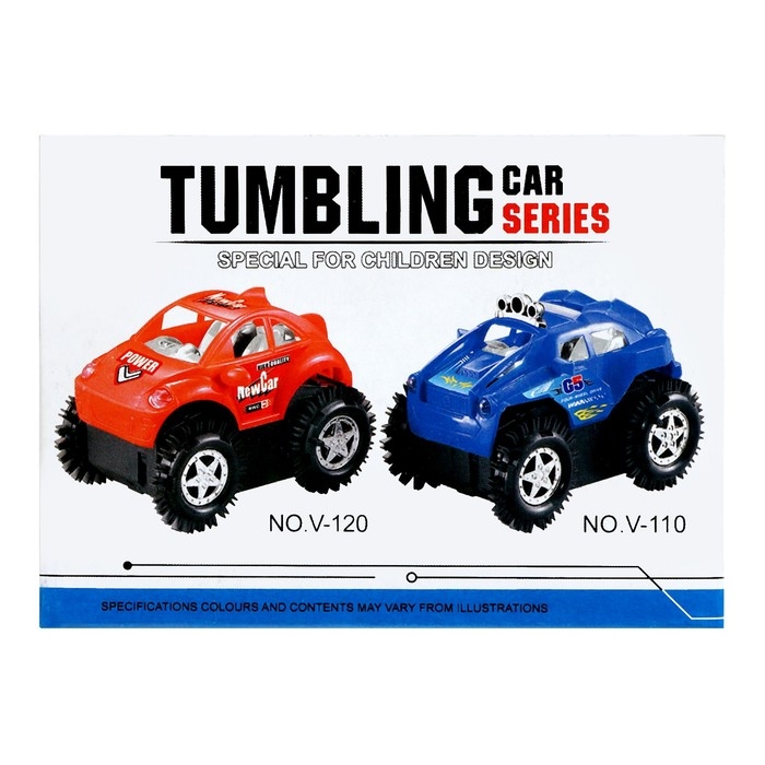 Машина-перевёртыш «Безумный гонщик», работает от батареек, световые эффекты, цвета МИКС