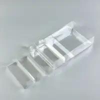 Коробка под 5 эклеров, прозрачная, складная PVC, 25&times;15&times;5 см