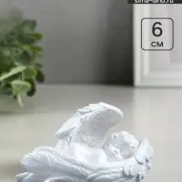 Фигурка из гипса &laquo;Ангел в крыльях&raquo;, перламутровая, 7&times;4.5&times;4.5 см