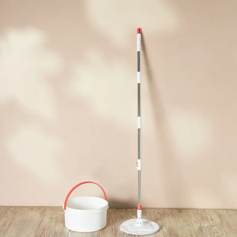 VETTA Набор швабра с круглым ведром, 2 насадки, ABS-пластик, полипропилен, нерж.сталь