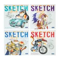 Блокнот-скетчбук 165 х 165 мм, 40 листов, "Будь тигром!", обложка мелованный картон, матовая ламинация, блок 100 г/м&sup2;