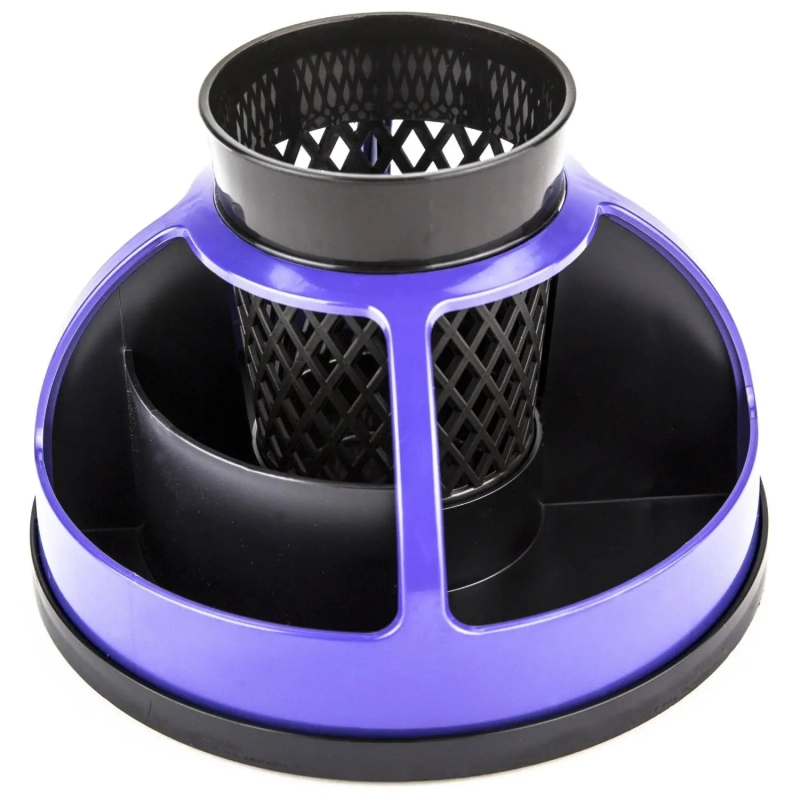 Подставка-органайзер д/канц.мелочей Attache вращ-ся 5 отделнгий фиолет/черн