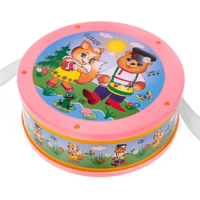 Игрушечный барабан, для детей, МИКС