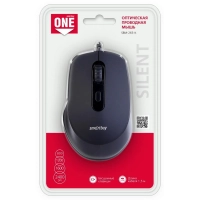 Мышь компьютерная Smartbuy ONE 265-K,  проводная, черная (SBM-265-K) / 40