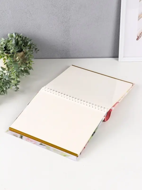 Фотоальбом 30 магнитных листов 23X28см, Фотоальбом 30 магнитных листов 23X28см, "Розы", пер-т внутр.спираль