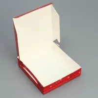 Коробка складная «Новогодняя посылка», 14 х 14 х 3,5 см