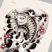 Переводная тату на тело цветная &laquo;Сом&raquo;, 26.1&times;14.6 см
