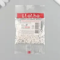 Бисер "Zlatka" 08/0, 3 мм, 10 г белый