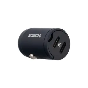 Переходник автомобильного зарядного устройства на 2 Type-C 30W C00035001121-03 Baseus черный