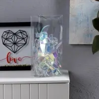 Гирлянда &laquo;Нить&raquo; 2.5 м с насадками &laquo;Птички&raquo;, IP20, прозрачная нить, 10 LED, свечение белое, 220 В