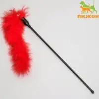 Дразнилка пуховая &laquo;Хвостик&raquo;, цвет МИКС