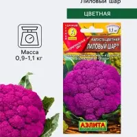 Семена Капуста цветная &laquo;Лиловый шар&raquo;, среднеспелая, 0.15 г, &laquo;Аэлита&raquo;