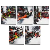 Тетрадь 24 листа в клетку ErichKrause Adrenaline Speed, МИКС
