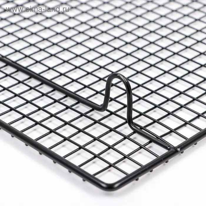 Решётка для глазирования и остывания кондитерских изделий KONFINETTA, 26&times;23&times;3 см, металл, чёрная