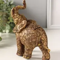 Копилка полистоун "Слон ажурный" 20х17 см