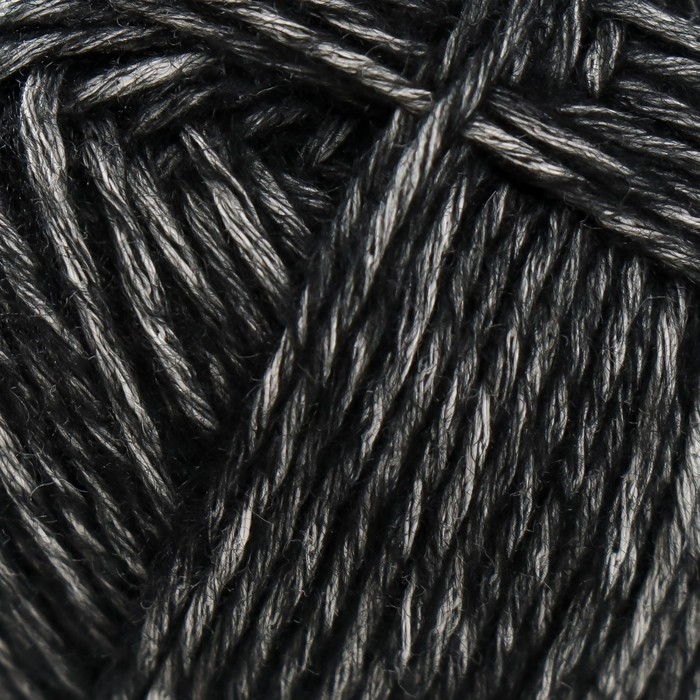 Пряжа Пряжа "Denim Washed" 30% акрил 70% хлопок 130м/50гр (923 чёрный меланж)