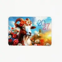 Магнит новогодний &laquo;2027 цветочный&raquo;