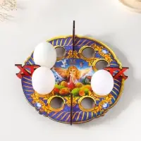 Подставка пасхальная на 8 яиц "Ангел".                                                   Диаметр под