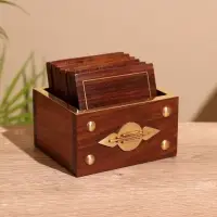 Подставки под горячее, 6 шт., 10&times;8&times;8 см, дерево шишам