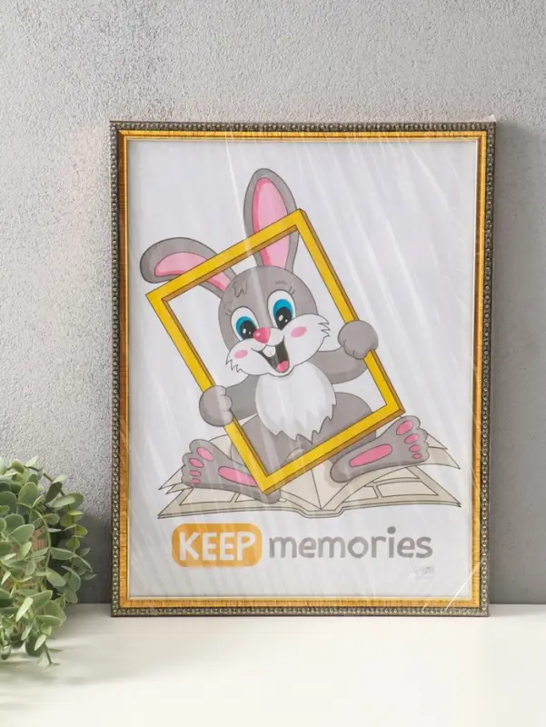 Фоторамка для фото 30&times;40 см Keep memories &laquo;Камея&raquo;, пластик под золото, (пластиковый экран)