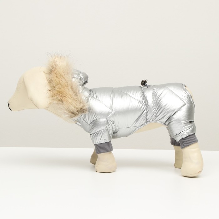 Комбинезон Комбинезон "Мальчик" с утяжкой, размер 14 (ДС 32 см, ОГ 42 см, ОШ 31 см), серебряный