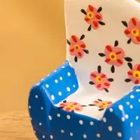 Мебель для кукол &laquo;Кресло с цветами&raquo;, 5&times;3&times;7.5 см, дерево