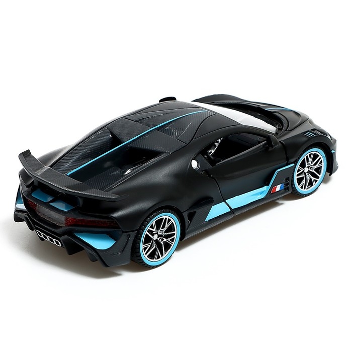 Машина металлическая «Купе», 1:32, открываются двери, капот, багажник, инерция, цвет чёрный