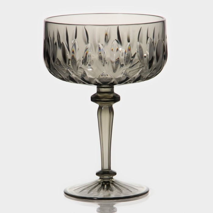 Креманка «Грани», 400 мл, 11×15,5 см, цвет серый Креманка «Грани», 400 мл, 11×15,5 см, цвет серый