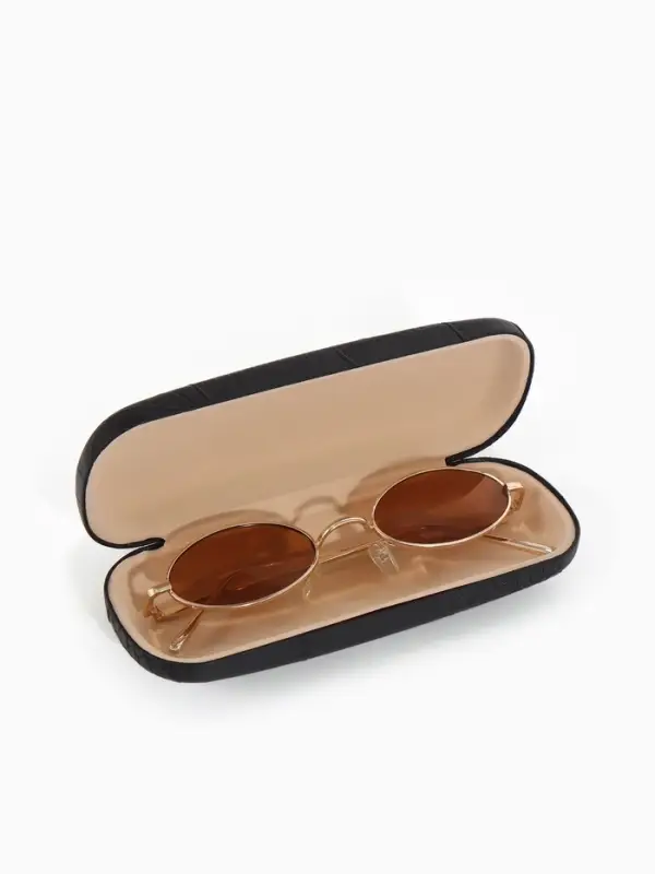 Футляр для очков на хлопушке, размер 16&times;5.8&times;3 см, чёрный