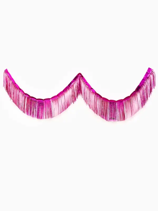 Гирлянда Гирлянда "Дождик" 3 метра с липким краем, цвет фуксия