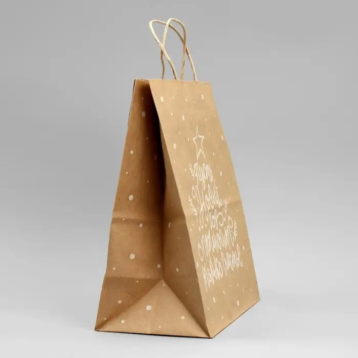 Пакет подарочный новогодний крафтовый «Новый год», 24 х 28 х 14 см Пакет подарочный новогодний крафтовый «Новый год», 24 х 28 х 14 см