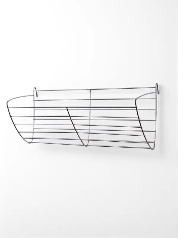 Кормушка для сена металлическая, 28 х 9 х 10 см, серебристая