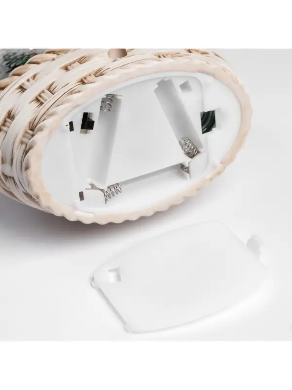 Светодиодная фигура &laquo;Зимние искорки&raquo;, 20.3&times;15&times;9 см, музыка, от батареек ААх3, USB, свечение тёплое белое