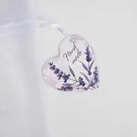 Мешочек подарочный органза белый «Лаванда», с шильдиком, 16 х 24 см +/- 1.5 см