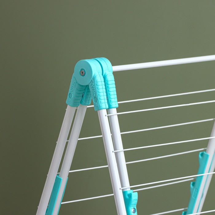 Сушилка для белья двухуровневая, рабочая длина 21 м, цвет белый Сушилка для белья двухуровневая, рабочая длина 21 м, цвет белый