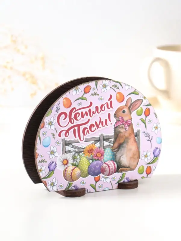 Салфетница  пасхальная №2, 12,8х10х5 см