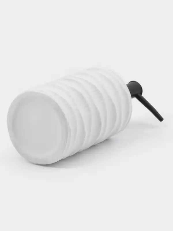 Дозатор для жидкого мыла Дозатор для жидкого мыла "Волны", цвет белый