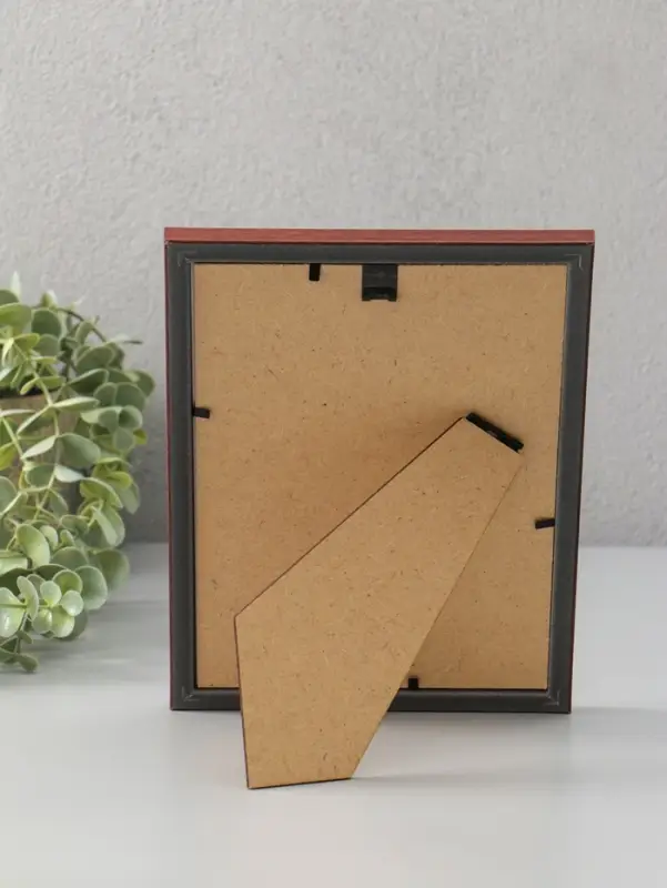 Фоторамка для фото 15х21 см "Oframe", пластик, бук с золотом, (пластиковый экран)