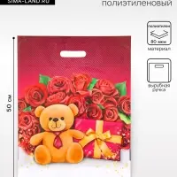 Пакет подарочный &laquo;Поклонник&raquo;, полиэтиленовый с вырубной ручкой, 40&times;50 см, 80 мкм