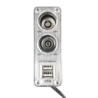 Разветвитель прикуривателя AVS 12/24 (на 2 выхода+2USB) CS219U